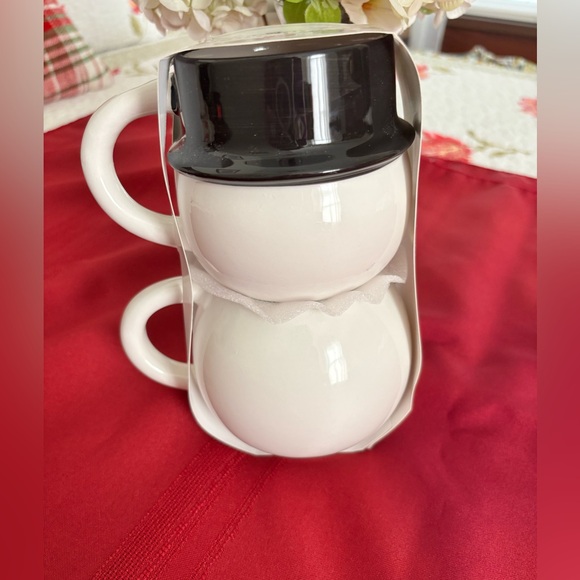 Snowman Stackable Mug Set - Picture 2 of 5